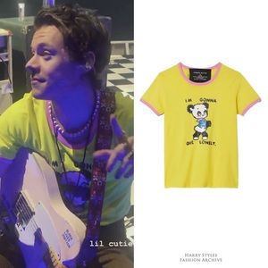 Marc Jacobs x Magda Archer Yellow Im gonna die lonely shirt